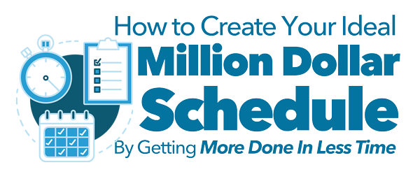 How to Create Your Ideal Million Dollar Schedule By Getting More Done In Less Time